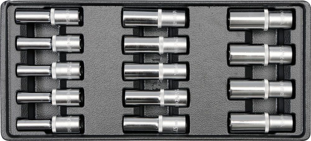 Головки 1/2", 8-21мм, 6гр (набор 14шт.) YATO YT-5539