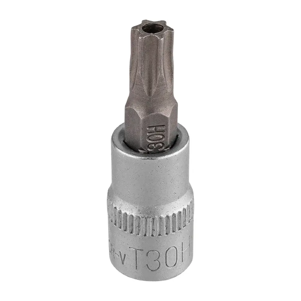 Головка-бита TORX 1/4", T30H c отверстием RockFORCE RF-3273230