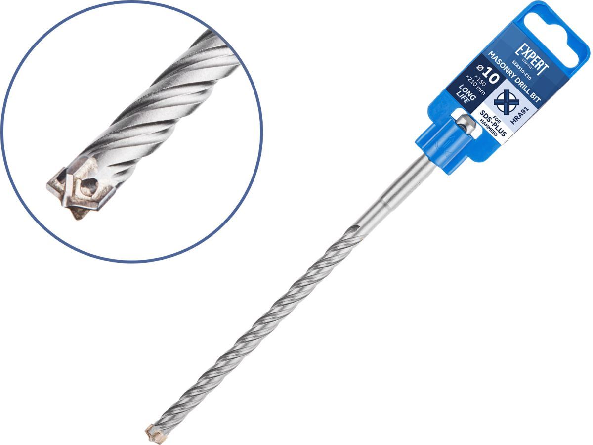 Бур (сверло) 10х150х210 mm SDS-plus EXPERT (бур по бетону, крестовая пластина) STARTUL SE8310-210