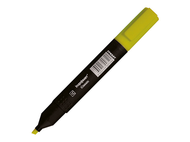 Маркер текстовый CLASSIC 1-5 мм желтый скошенный,  INФОРМАТ FFK04Y