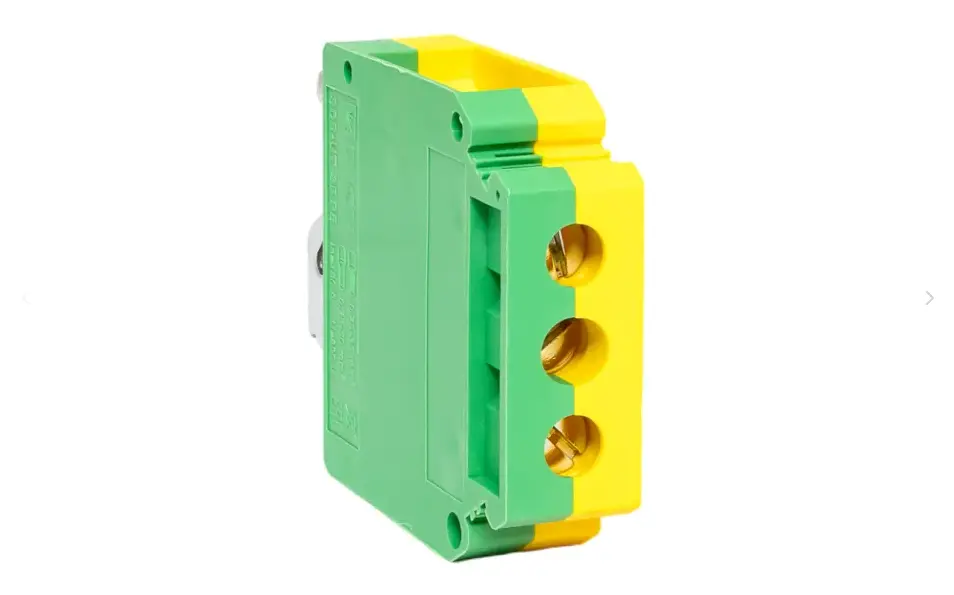 Клеммная колодка винтовая 35 UT земля  EKF scr-ut-35-pe