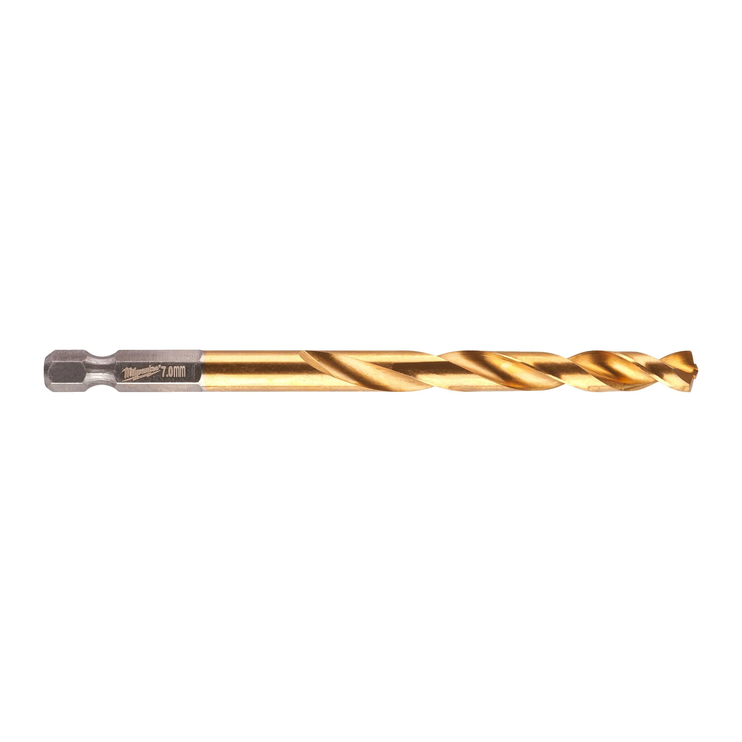 Сверло по металлу Shokwave Red Hex HSS-G Tin 7.0 мм (1 шт), MILWAUKEE 48894717