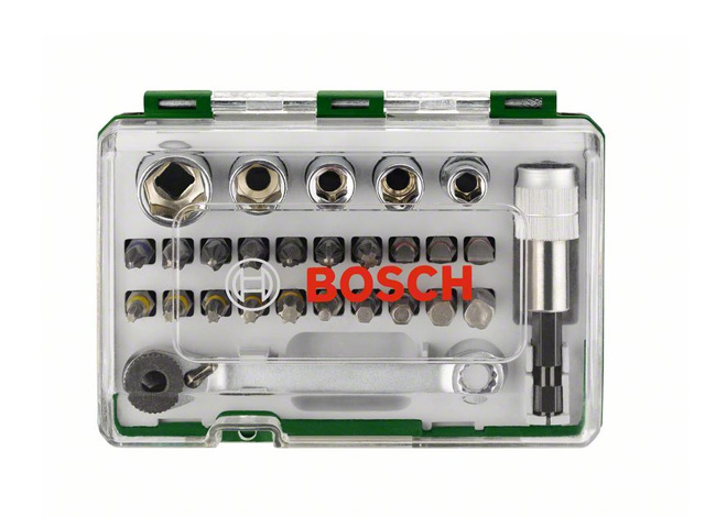 Набор бит/торцевых ключей с ключом-трещоткой 27 шт. BOSCH 2607017160
