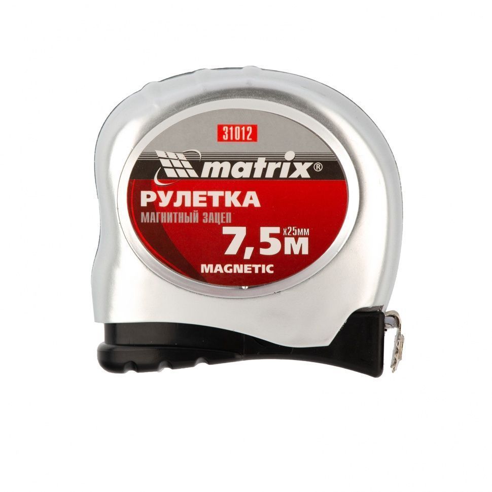 Рулетка Magnetic, 7.5 м х 25 мм, магнитный зацеп Matrix 31012