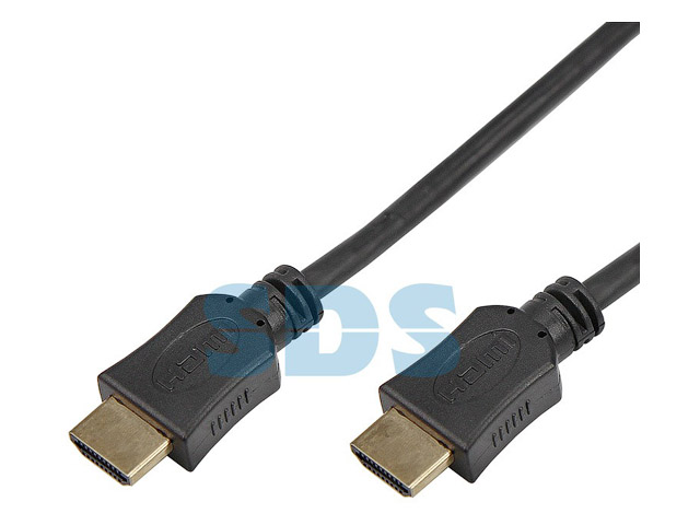 Шнур HDMI - HDMI без фильтров, длина 1 метр, (GOLD) (PE пакет)  PROCONNECT 17-6202-8