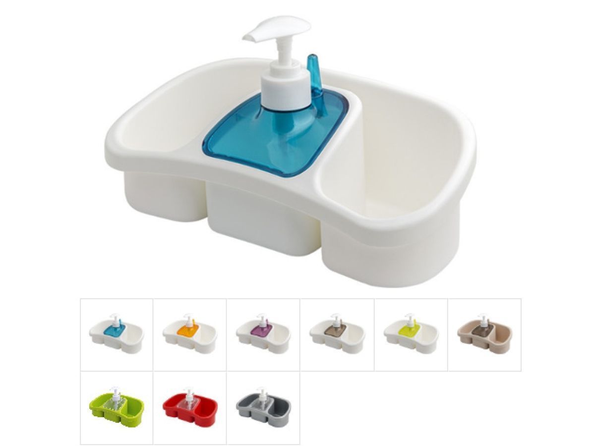 Подставка для губки с диспенсером Tesa, 0.25 л (цвета в ассортименте) DRINA 10419