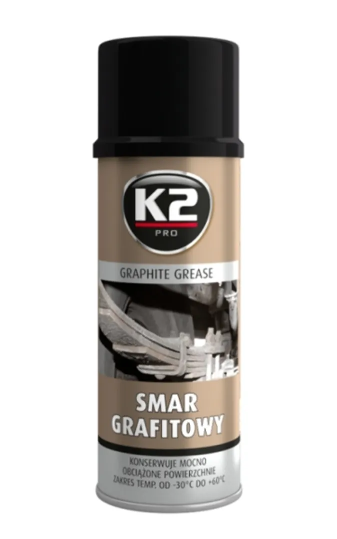Смазка графитная 400 мл. (аэрозоль)  K2 Graphite Grease W130