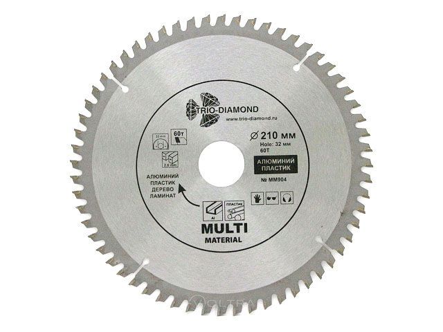 Диск пильный 190х20/30 мм 64 зуб. универсальный  Multi Material  TRIO-DIAMOND MM902