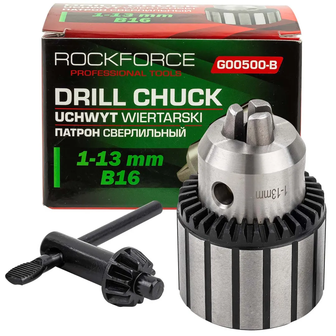 Патрон цанговый для дрели (1-13мм, B16) RockFORCE Rock FORCE RF-G00500-B