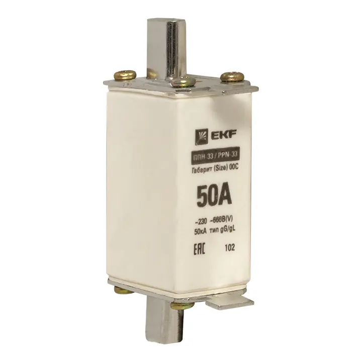 Плавкая вставка ППН-33 160/ 50А габарит 00 PROxima EKF fus-33/160/50
