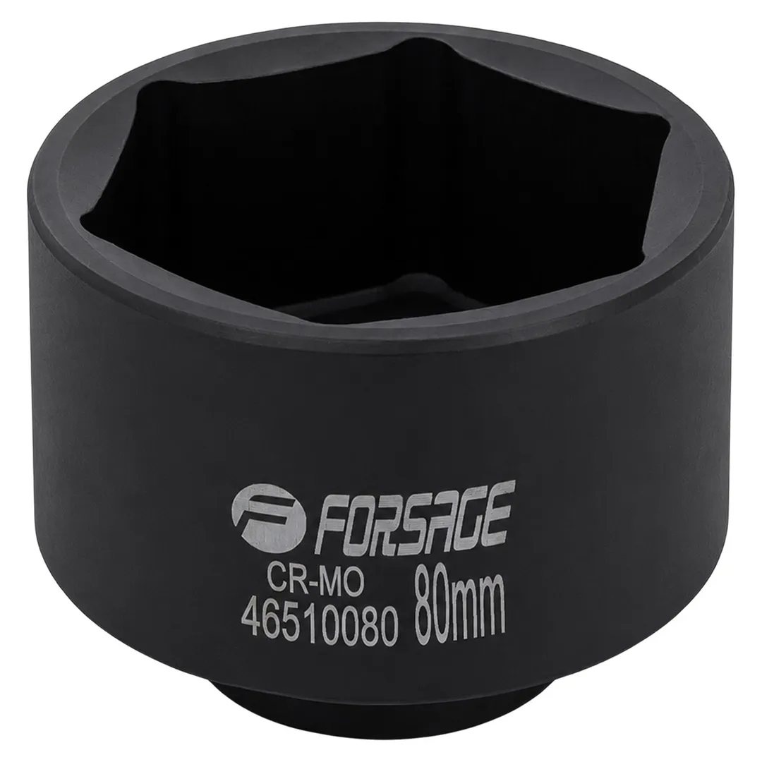 Головка ударная глубокая 3/4'', 80мм (6гр.) Forsage F-46510080