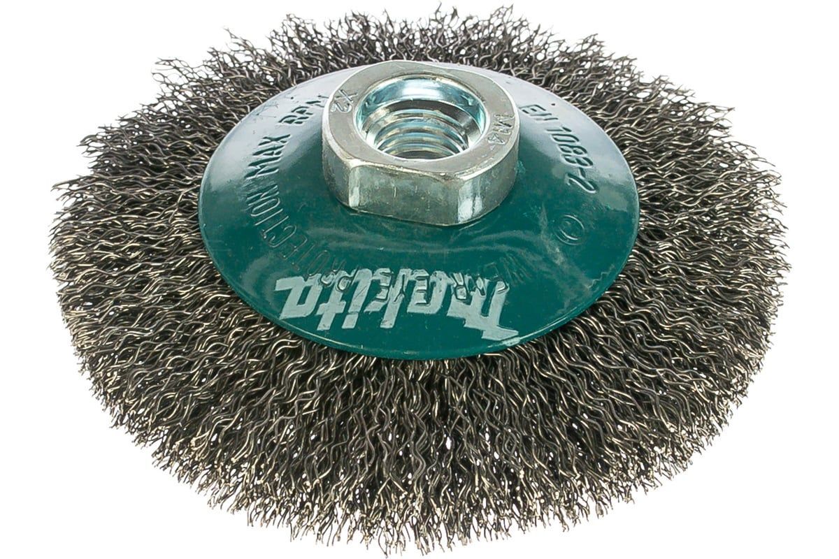 Щетка проволочная чашечная (d100 мм, толщ. проволоки 0,3 мм, M14x2)  ...MAKITA D-39827