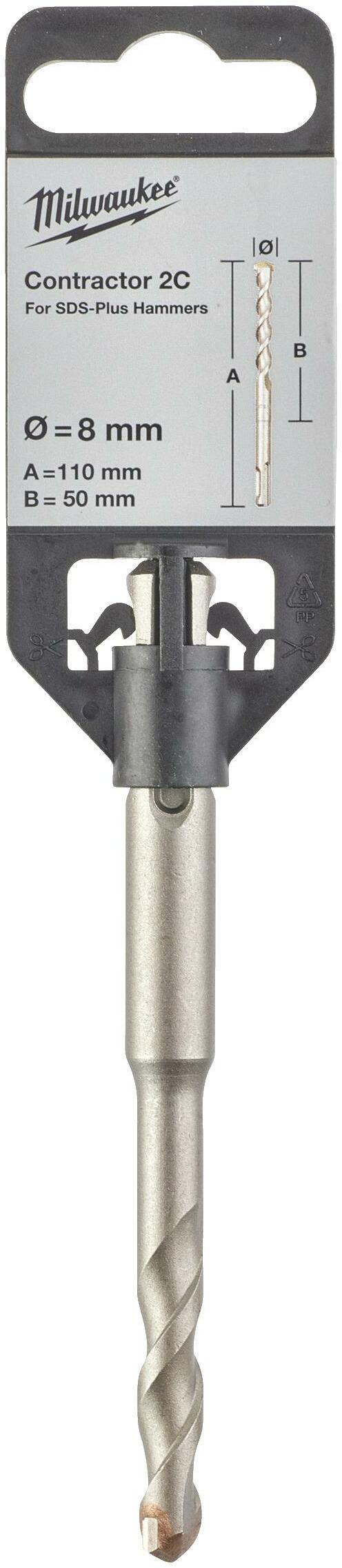 SDS-plus бур Contractor 2C  8 х 110 мм, MILWAUKEE Milwaukee 4932471227