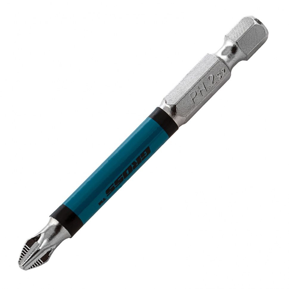 Набор бит PH2 х70, сталь S2, круглый профиль, 10 шт. Gross 11262