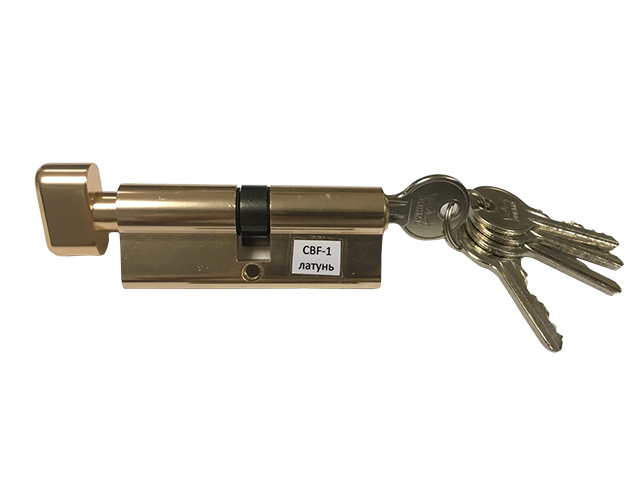 Евроцилиндр с вертушкой CBF-1 60 (30x30В) латунь, английский ключ  ...DORMA 7039000000018
