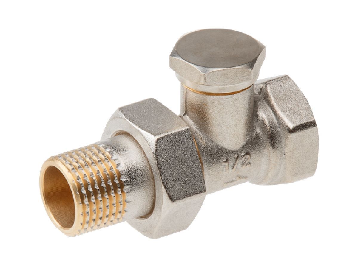 Кран вентильный для радиатора 1/2" прямой AV Engineering AVE296012