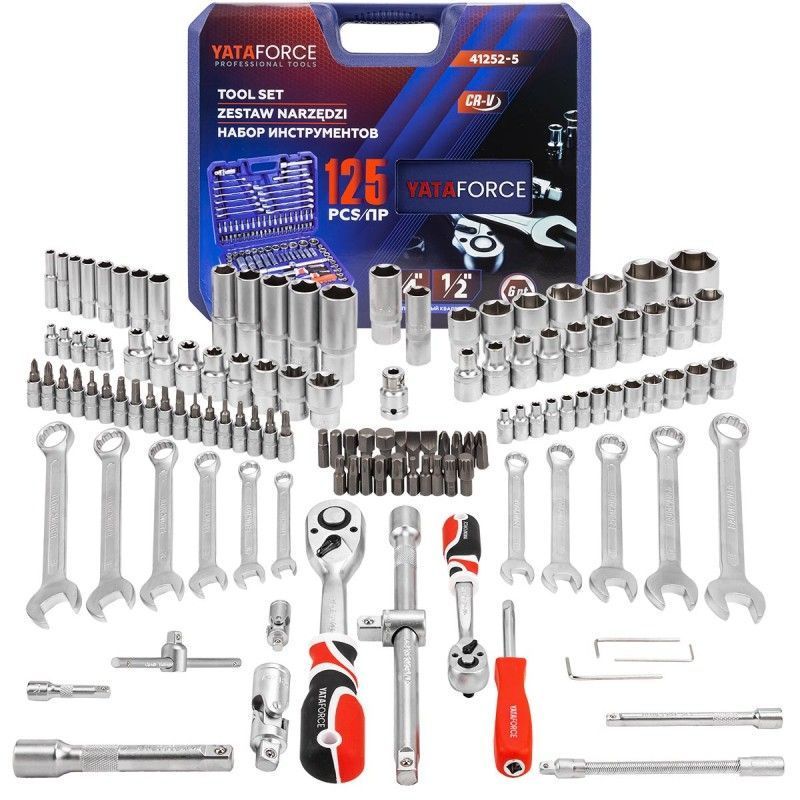 Набор инструментов в пластиковом кейсе (125 предметов)  YATAFORCE YF-41252-5