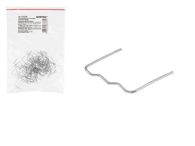 Скоба волнообразная 0.6 mm  для WG 7001, WG 7002 100 шт. WORTEX 323336