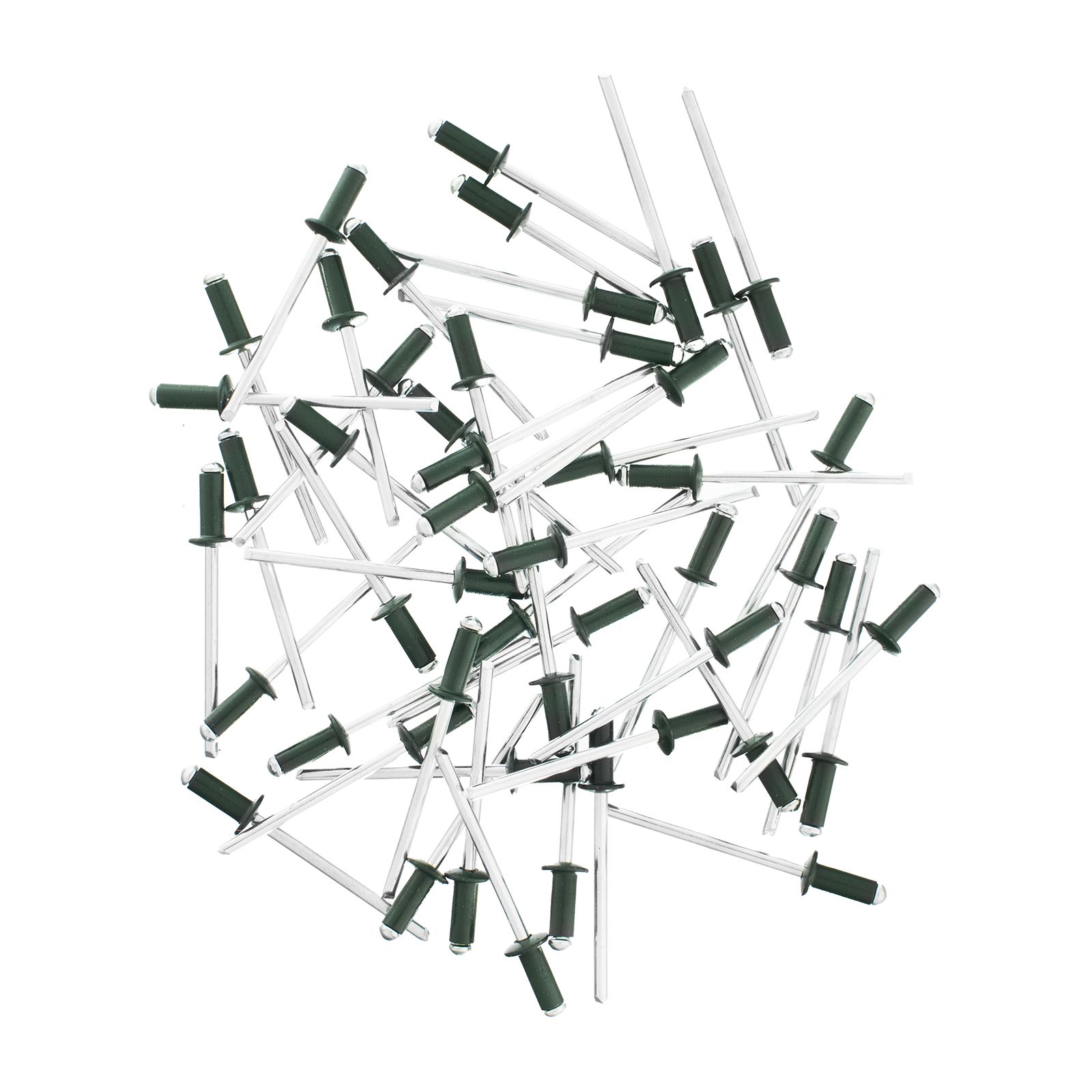 Заклепки 4.0 х 10 мм RAL 6005 (темно-зеленый), 50 шт. Matrix 40684