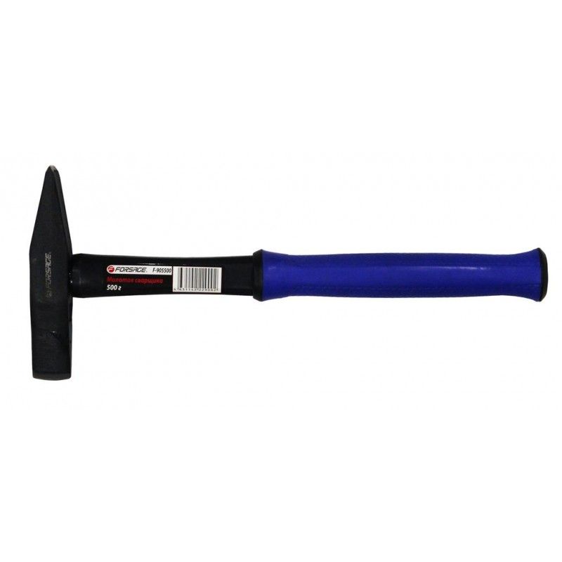 Молоток сварщика с фиберглассовой ручкой и резиновой противоскользящей накладкой (500г)  ...Forsage F-905500