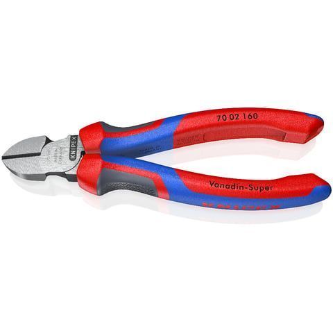 Бокорезы, L-160 мм, твёрдость кромок 62 HRC, чёрные, 2-комп. рукоятки   ...KNIPEX 7002160