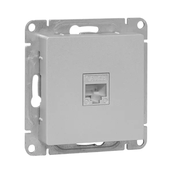 Механизм роз. RJ45 (cat5), алюм. Эпика EKF UP1-SOA-RJ45-5