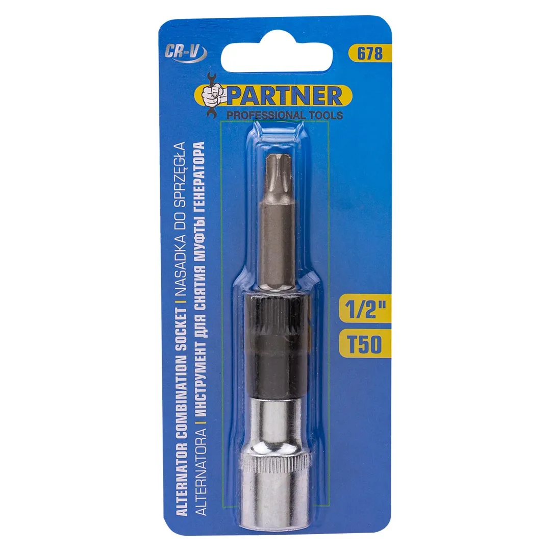 Головки для снятия муфты генератора (головка-бита 1/2" (T50), головка 33зуба)  ...Partner PA-678