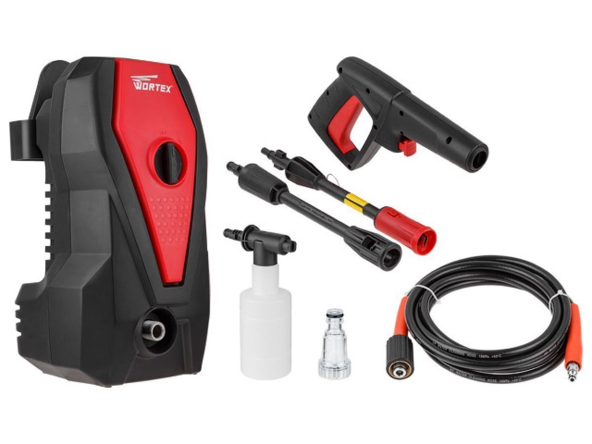 Очиститель высокого давления, 1.50 кВт, 120 бар, 390 л/ч WORTEX PW121700025