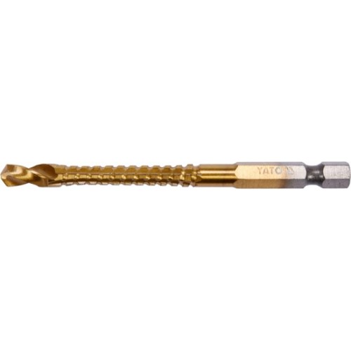 Сверло-шарошка по металлу  6.5mm HSS-TiN с хвостовиком HEX  YATO YT-44824