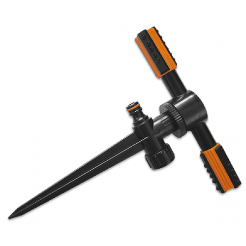 Распылитель вращающийся 2 рожковый на пике DUO BLACK LINE   BRADAS ECO-TS1010