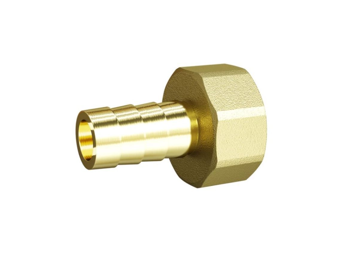 Штуцер  для шланга вн. х елочка 10х1/2”, LD LD.65.385.1.15x10L