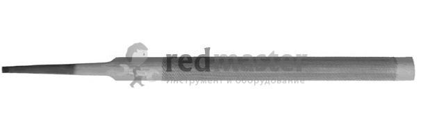 Напильник круглый L=250мм, насечка №3 (мелкая), с ручкой PVC BAUM 3743250