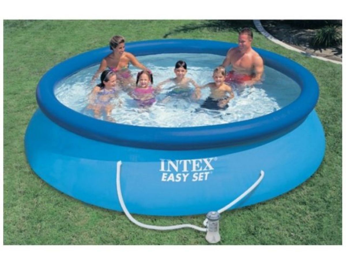 Надувной бассейн Easy Set, 457х84 см + фильтр-насос 220 В, (от 6 лет) INTEX 28158NP