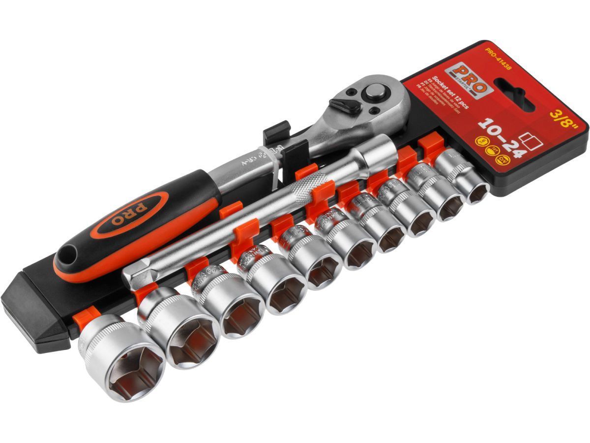Набор головок 3/8", 10-24мм, 12пр. 6 гр., PRO STARTUL PRO-41438