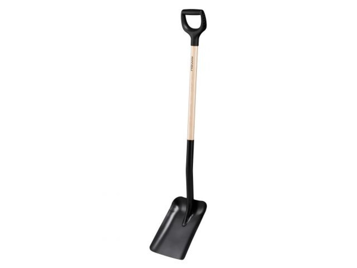 Лопата совковая с дер. черенком и ручкой FISKARS 1066723