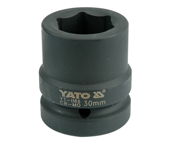 Головка торцевая ударная 1" 6гр. 30mm L60mm CrMo  YATO YT-1186