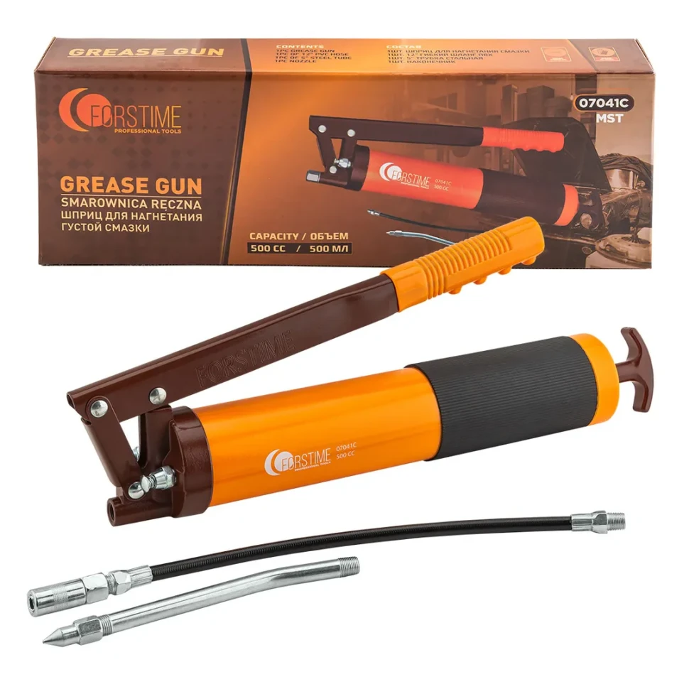 Шприц для нагнетания густой смазки 500мл FORSTIME FT-07041C MST