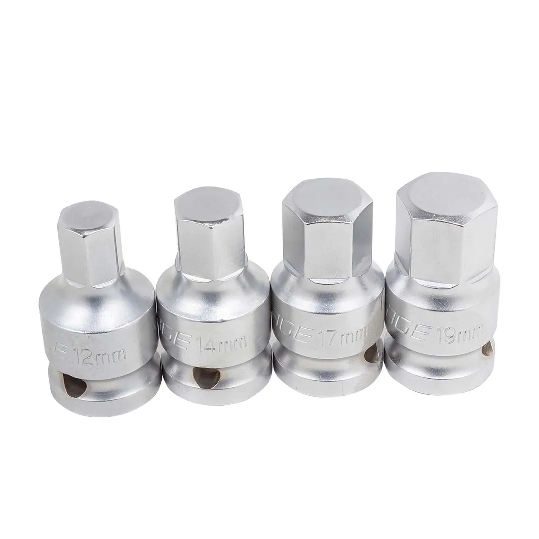 Головки-биты 6-гранные 1/2", набор 4пр. (12, 14, 17, 19мм) Forsage F-40917B