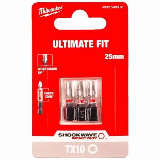 Бита ударная Shockwave Impact Duty TX10 25 мм (3 шт)  Milwaukee 4932500361