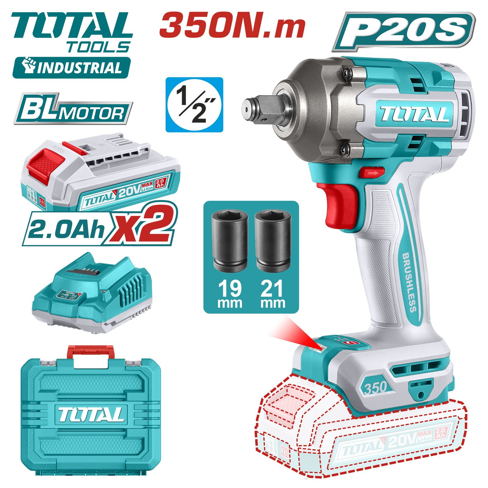 Гайковерт  TOTAL TIWLI2035