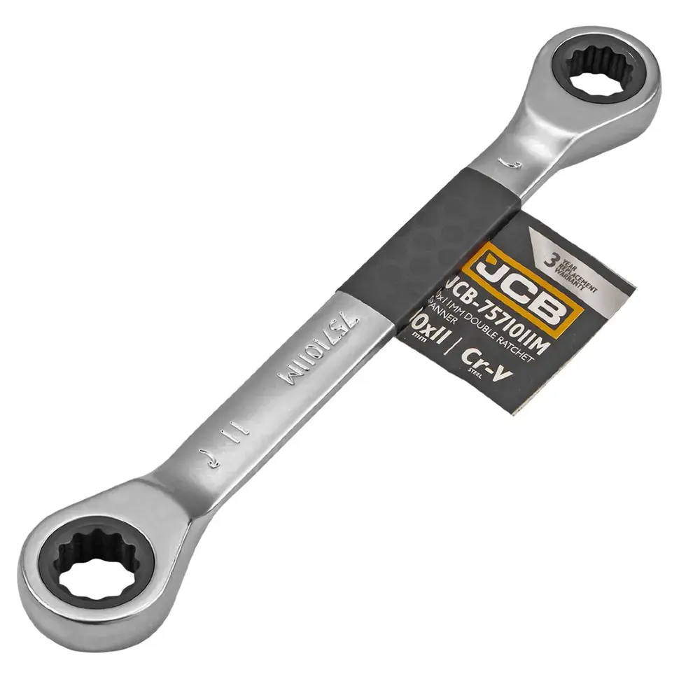 Ключ накидной трещоточный 10х11мм  JCB JCB-7571011M