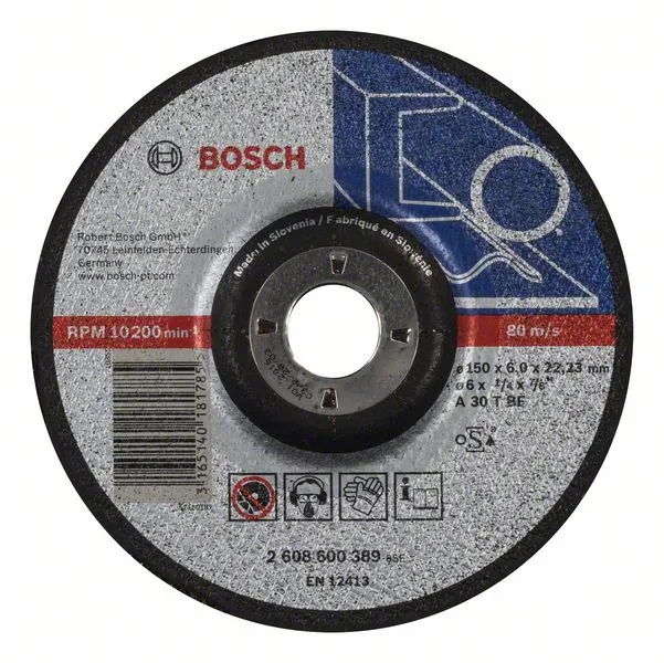 Обдирочный круг 150х6х22,23 мм Expert for Metal BOSCH 2.608.600.389