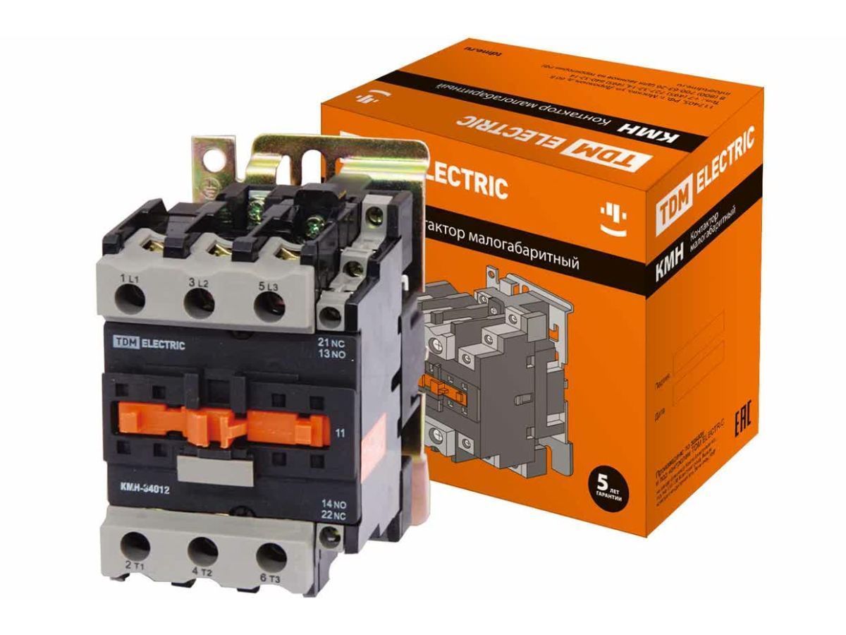 Контактор КМН-34012 40А 230В/АС3 1НО,1НЗ TDM SQ0708-0022
