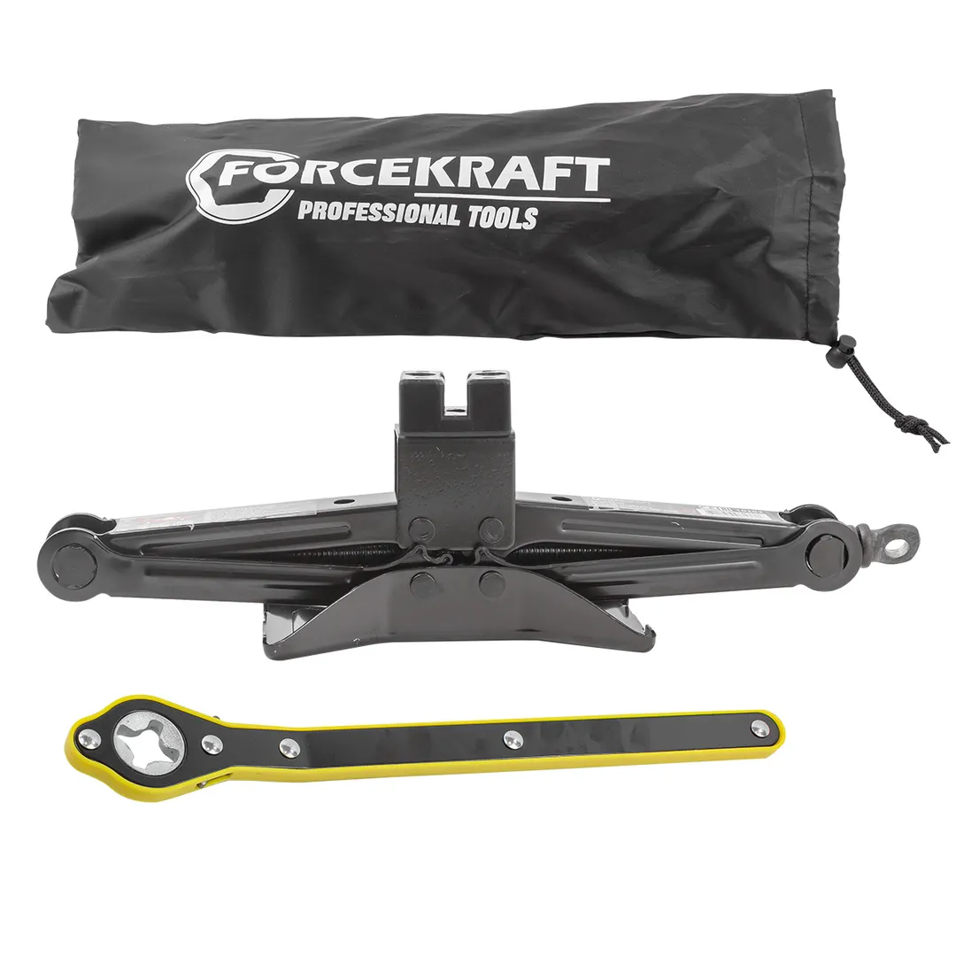 Домкрат механический "ромб" 2т.  FORCEKRAFT FK-10202