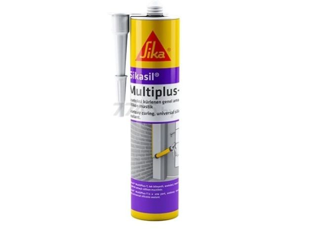 Герметик силиконовый универсальный Sikasil Multiplus-T прозрачный, 280 мл  ...SIKA 4814016009089