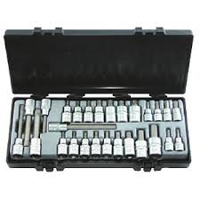 Набор головок-бит HEX, Spline, 1/2", 3/8", 27 пр Force 4281