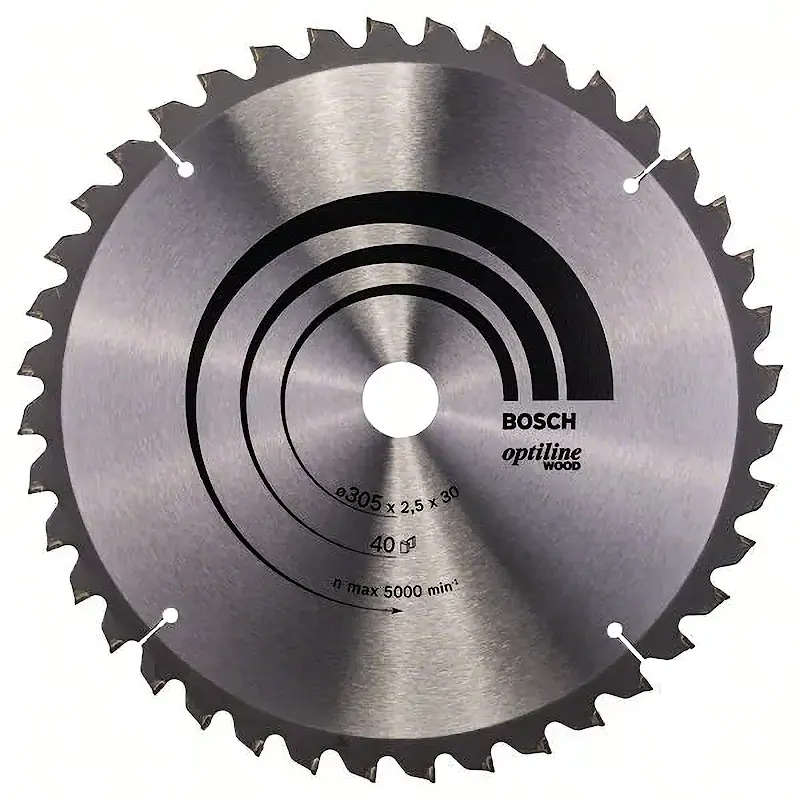 Пильный диск 305х2,5х30 мм Z40 Optiline Wood BOSCH 2.608.640.440