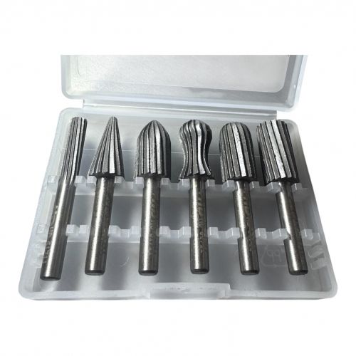 Шарошки металлические для обработки металла 13мм, набор 6 предметов H-D HD-61711