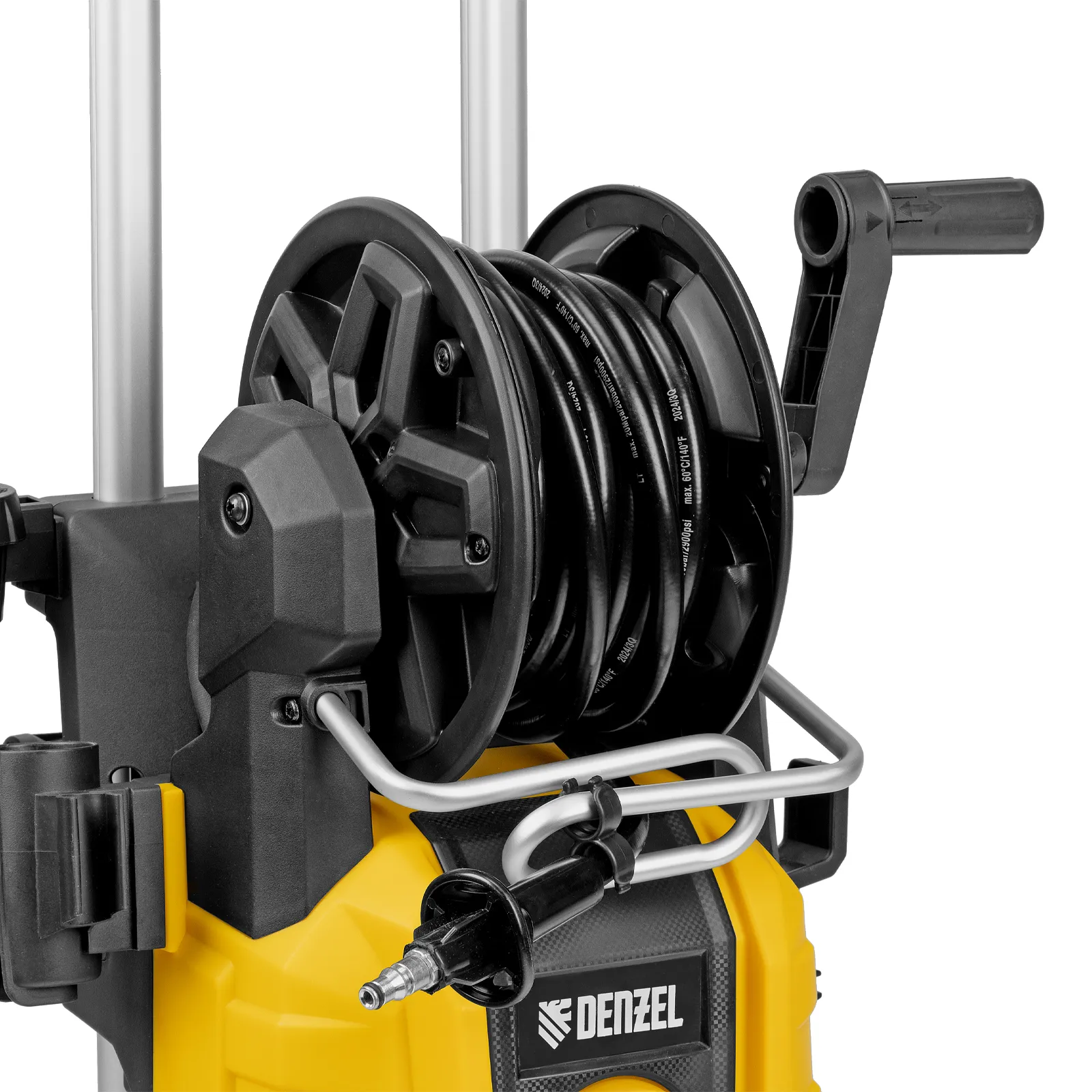 Моечная машина высокого давления R-180iD, 2000 Вт, 180 бар, 420 л/ч, асинх. двиг., бараб. DENZEL 58266