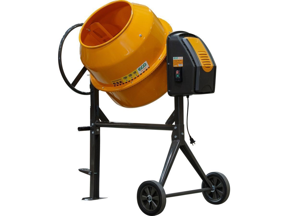 Бетоносмеситель CM-200 (объём 200/148 л, 1100 Вт, 230 В, вес 54 кг) ECO EC3410-7